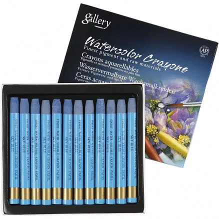 Gallery Aquarel, hemelsblauw (337), L: 9,3 cm, 12 stuks / 1 pak.