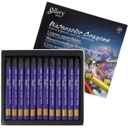 Gallery Aquarel, violet (320), L: 9,3 cm, 12 stuks / 1 pak.