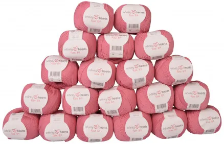 Infinity Hearts Rose 8/4 Garenpakket Unicolor 29 Oudroze - 20 stuks - Infinity Hearts Rose 8/4 Garenpakket Unicolor 29 Oudroze - 20 stuks