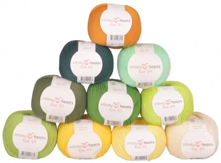 Infinity Hearts Rose 8/4 Garenpakket 19 Groene en Gele tinten - 10 stuks - Groene en Gele tinten