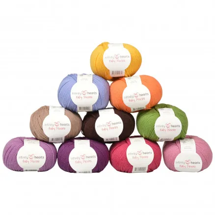 Infinity Hearts Baby Merino Garenpakket 09 Zomer - 10 stuks - Infinity Hearts Baby Merino Garenpakket 09 Zomer