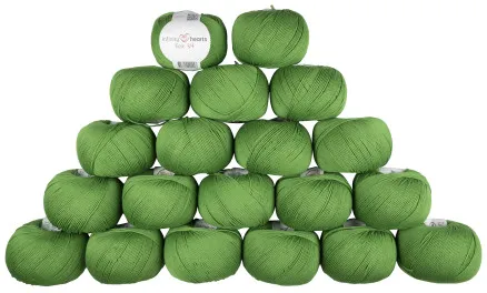 Infinity Hearts Rose 8/4 Garenpakket Unicolor 156 Groen - 20 stuks - Infinity Hearts Rose 8/4 Garenpakket Unicolor 156 Groen - 20 stuks