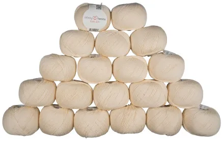 Infinity Hearts Rose 8/4 Garenpakket Unicolor 172 Natuur - 20 stuks - Infinity Hearts Rose 8/4 Garenpakket Unicolor 172 Natuur - 20 stuks
