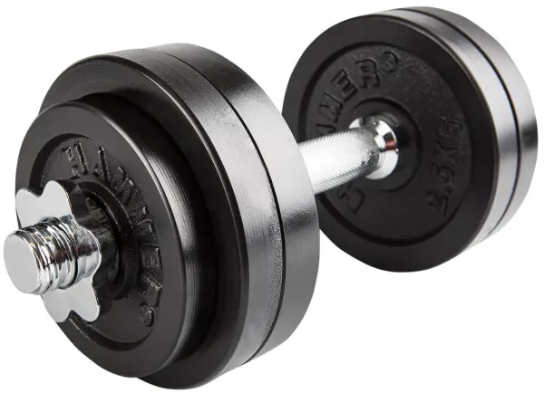 Finnlo Halterset Zwart Verstelbare Halter 15kg