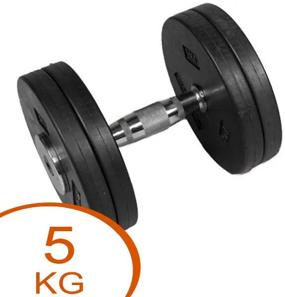 Eurosport Vaste Rubber Schijf Halter 5kg (1 st.)