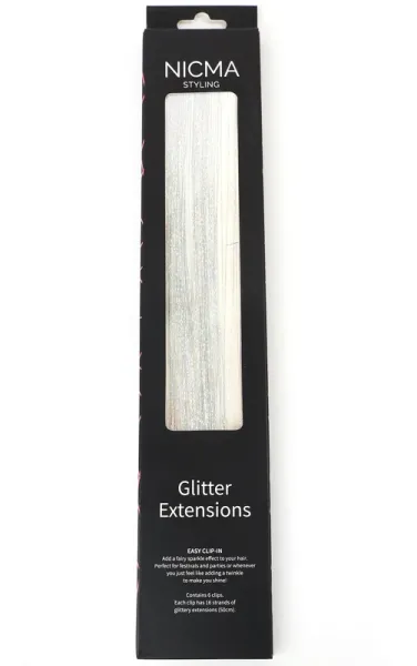 NICMA Styling Glitter Extensions - Zilver