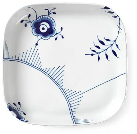 Royal Copenhagen Blauw Mega Geribd ovenschaal vierkant 30 x 30 cm