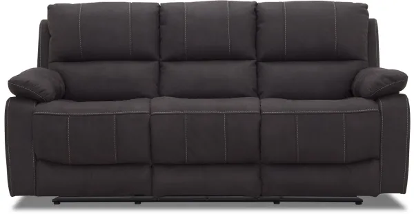 HAGA Texas 3-zits reclinerbank - grijze stof