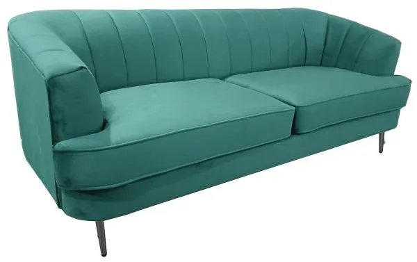 Homeville Andria 3-zits fluwelig groen 200x89x79cm