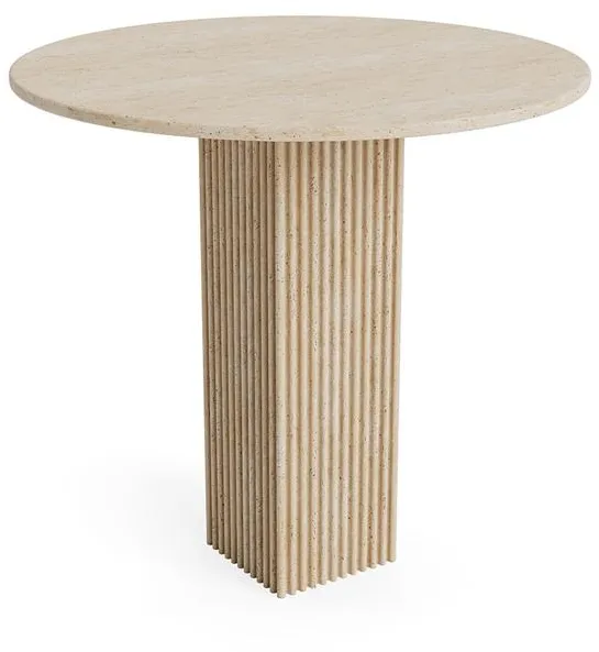 NORR11 SoHo Eettafel Ø80 Travertin
