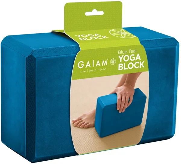 Gaiam Yogablok Teal Blauw
