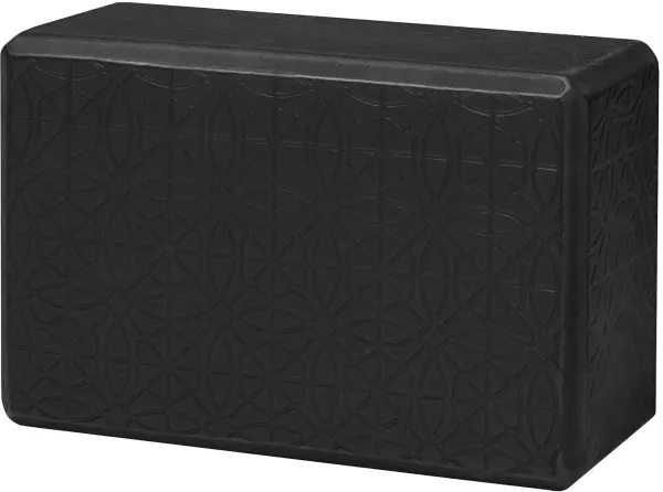 Gaiam Embossed Yogablok Zwart